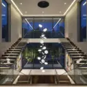 OPTARA Pendant Light - Ø:1200×H7000mm, 3000K, Stainless steel+Acrylic, Chrome 77819-1200-11
