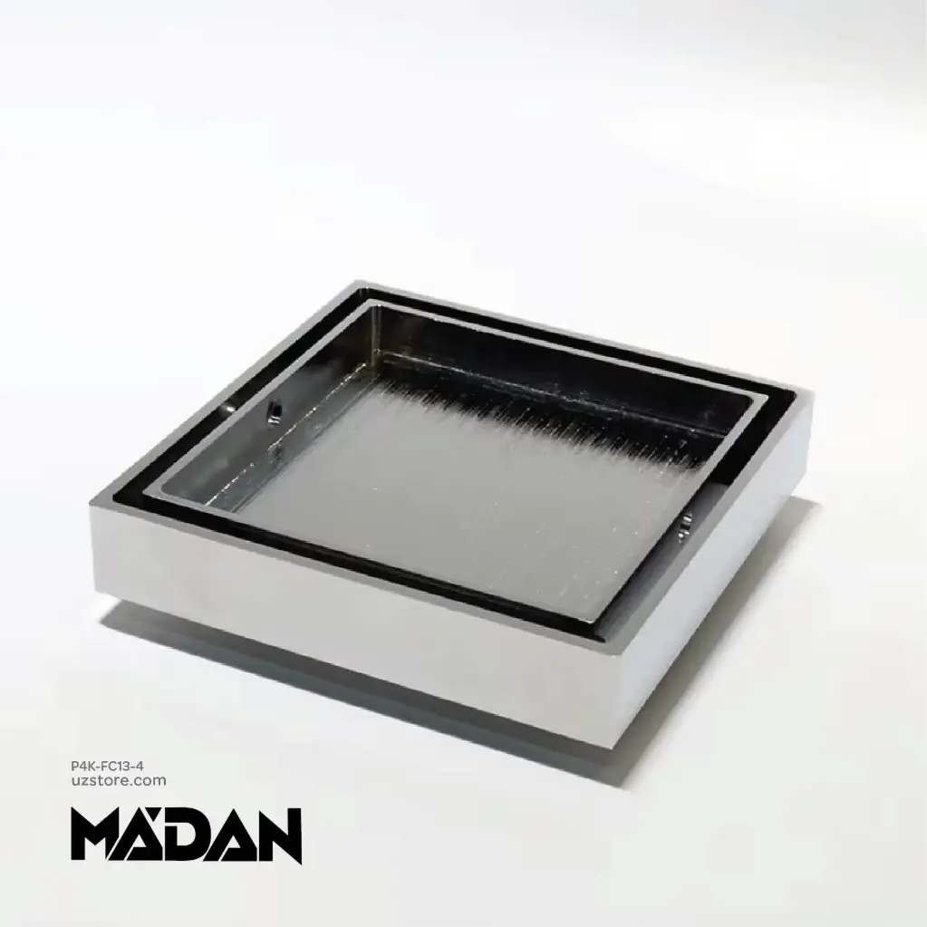 [P4K-FC13-4] MADAN Stainless Steel Floor Drain Ceramic 130x130 MM FC 13-4