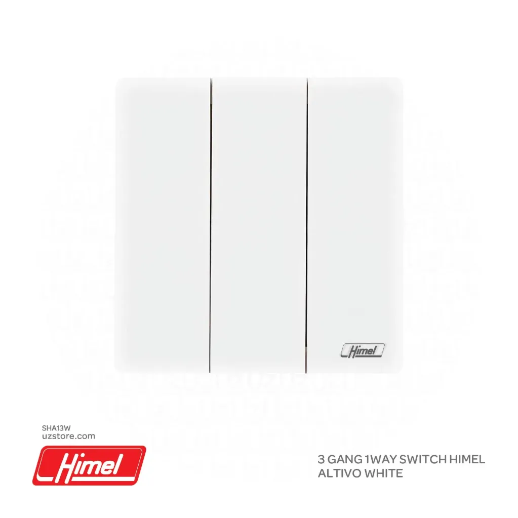 3 Gang 1way Switch Himel Altivo White HWDAL3G1BQY