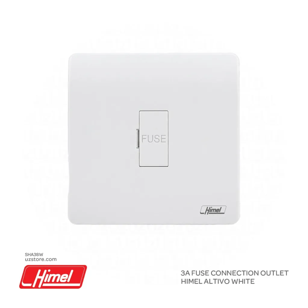 [SHA38W] 3A Fuse Connection Outlet Himel Altivo White HWDALFCU 
