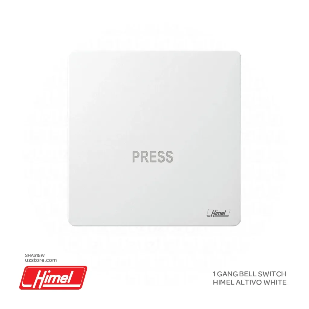 [SHA315W] 1 Gang Bell Switch Himel Altivo White HWDALPBQ