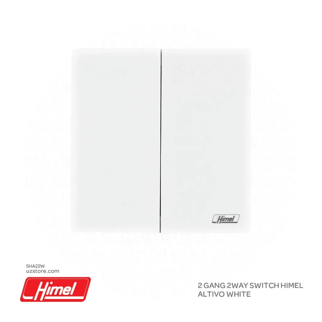 2 Gang 2way Switch Himel Altivo White HWDAL2G2BQY