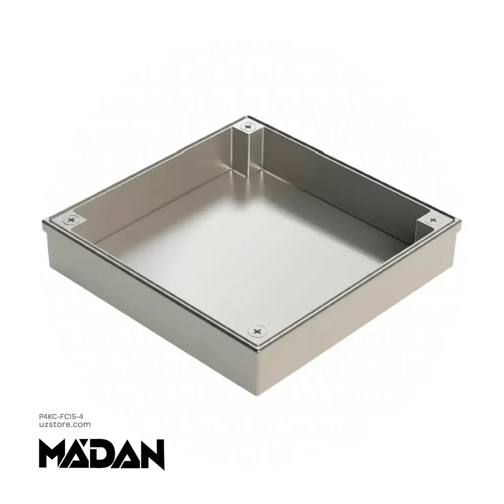 [P4KC-FC15-4] MADAN Stainless Steel Floor Drain Ceramic 150x150 MM Clean out