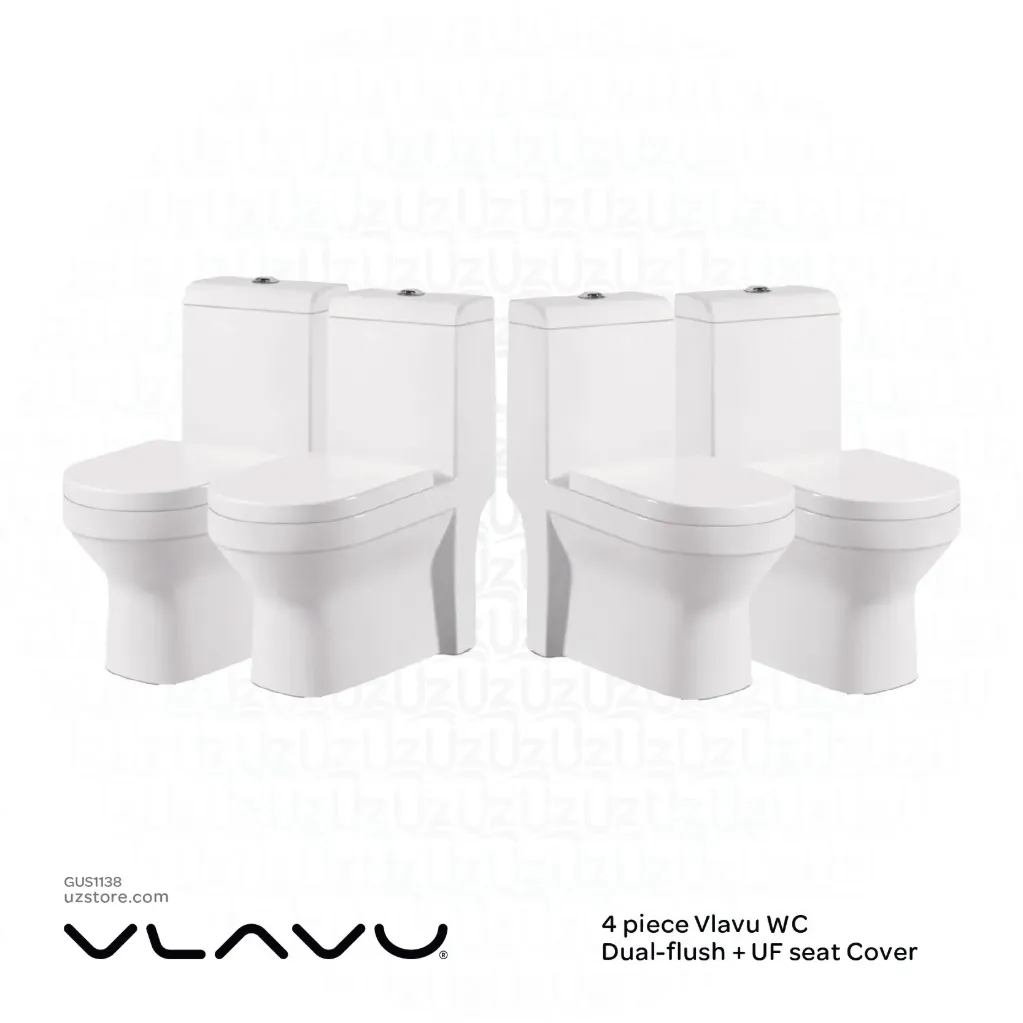 UZ Bundle 138 (4 piece Vlavu WC  dual-flush + UF seat Cover) 