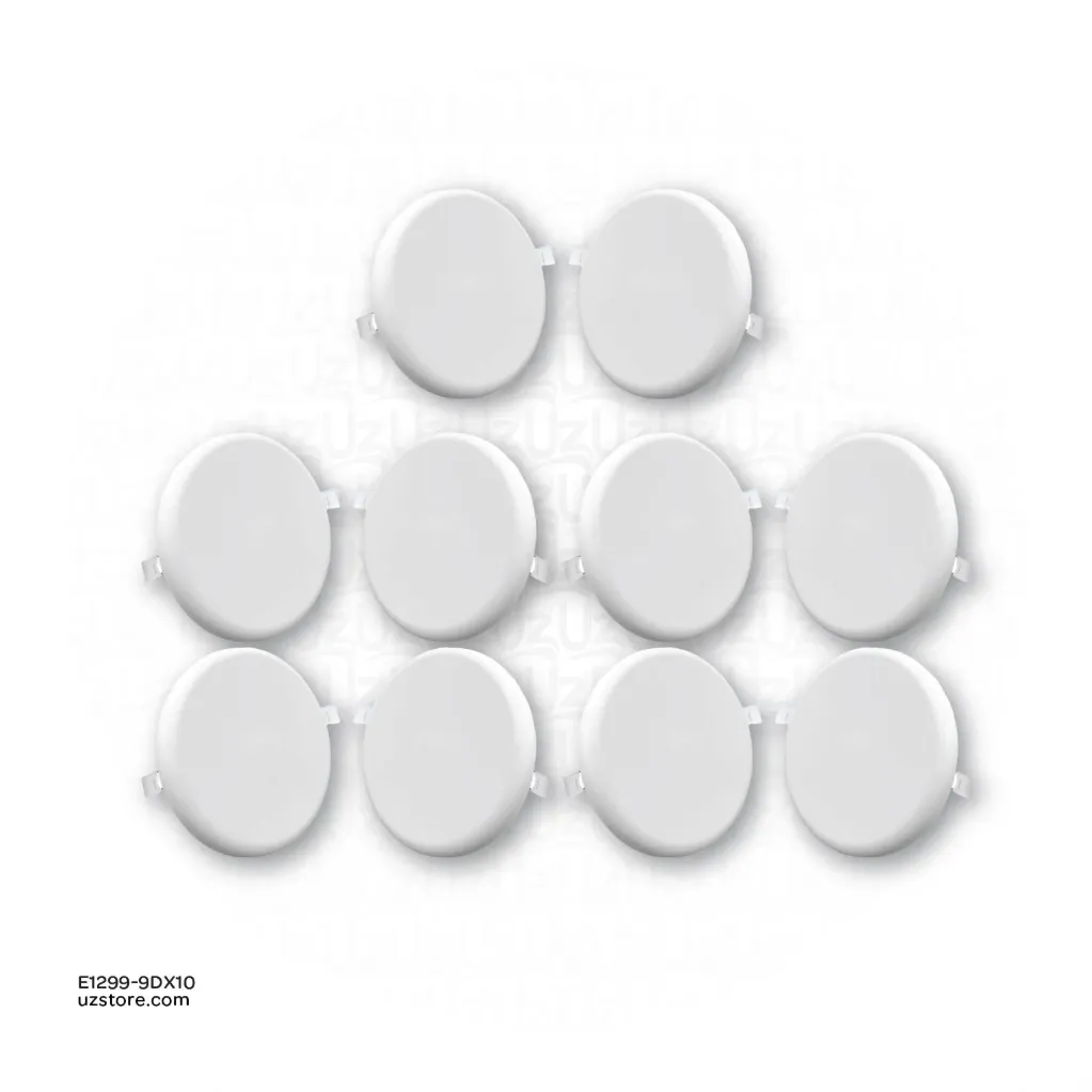 [E1299-9DX10] LED 3D Panel Light 500 9W Daylight 10 PC