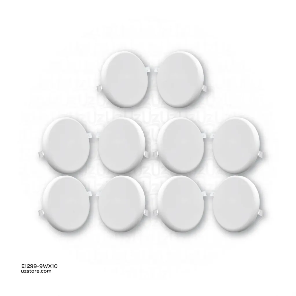 [E1299-9WX10] LED 3D Panel Light 500 9W Warm White 10 PC