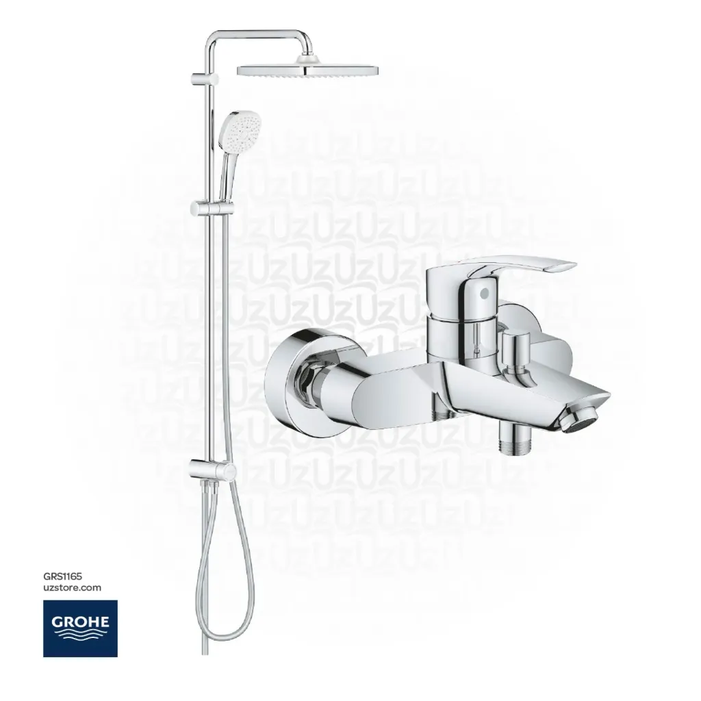 GROHE Bundle 165 (Eurosmart Shower Mixer + 250 Cube Shower system )