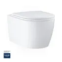 GROHE Bau Ceramic Wall hung WC Set , Alpine White, 103860SH00