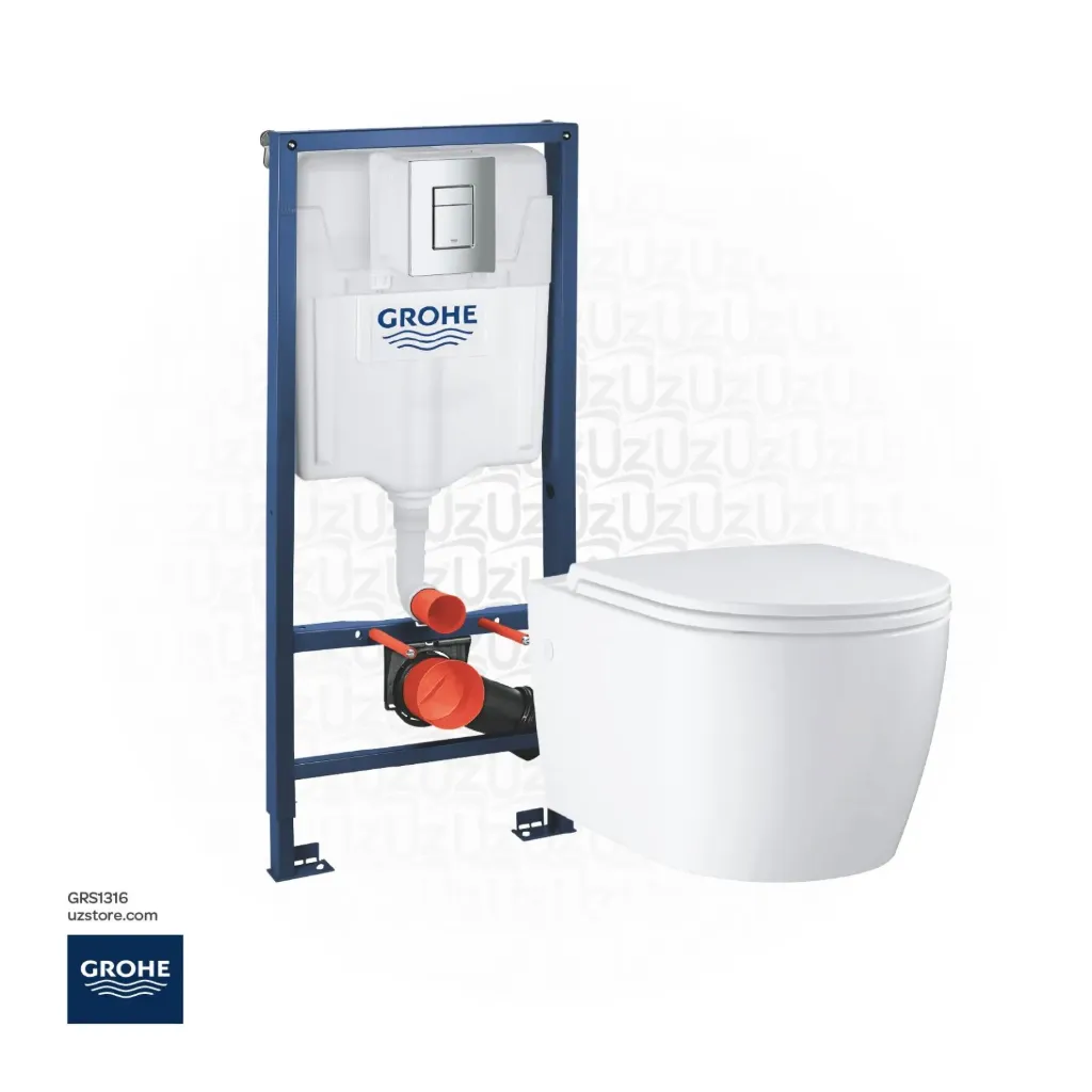 GROHE Bau Ceramic Concealed WC Bundle 316 ( Rapid SL + Wall hung WC Set  )