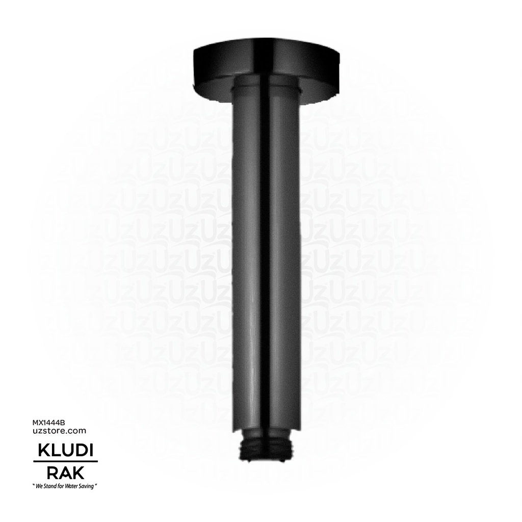 KLUDI RAK Ceiling Shower Arm Matt Black 150 mm DN 15,
 RAK10011.BK2