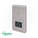 Schneider Steel silver Universal Shaver Socket Unit 3*6 (GGBL7090BSSS)