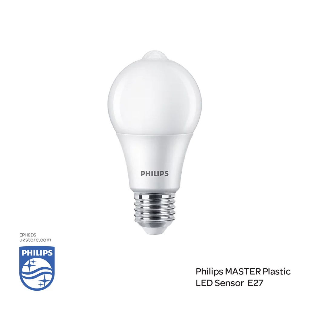 PHILIPS Master Plastic LED Sensor ND 8-60W A60 E27 