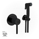KLUDI RAK  Black ABS shattaf with concealed single lever mixer with pre-installation kit RAK3200702.BK2