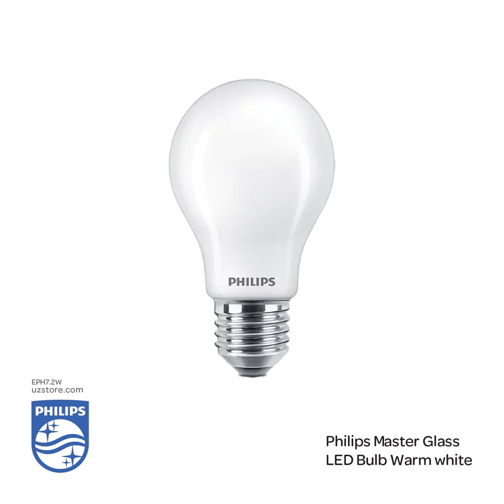 PHILIPS Master LED Glass Lamp Bulb DT7.2 E27 75W 927 A60 FR G , 2700K \Warm White 