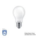 PHILIPS Master LED Glass Lamp Bulb DT7.2 E27 75W 927 A60 FR G , 2700K \Warm White 