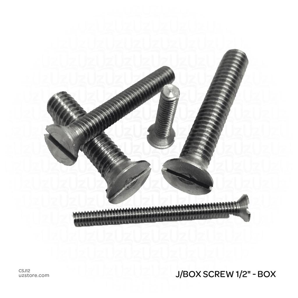 J/box Screw 1/2" - box