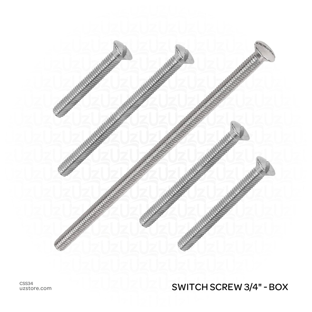 Switch Screw 3/4" - box