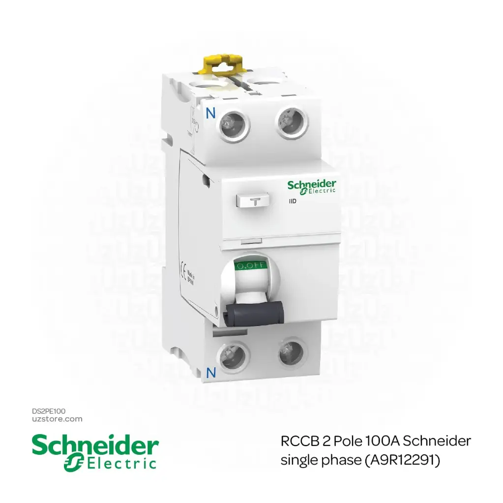 RCCB 2 Pole 100A Schneider single phase (A9R12291)