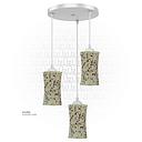 Ceiling  Mosaic Glass light 3way