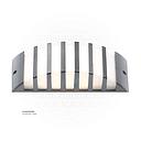 LED Outdoor Wall LIGHT  JKF26/ST3W WW Silver