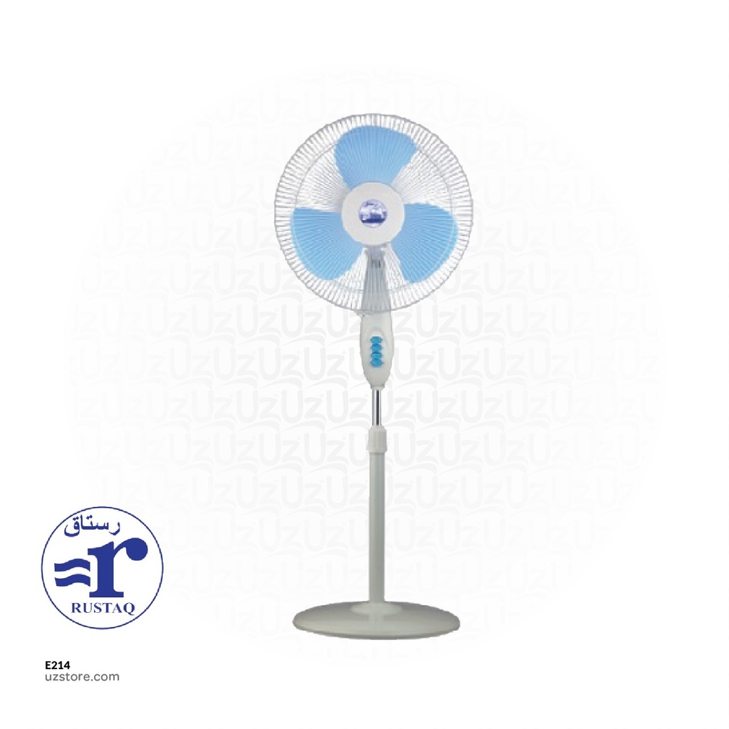 STAND FAN. RUSTAQ
