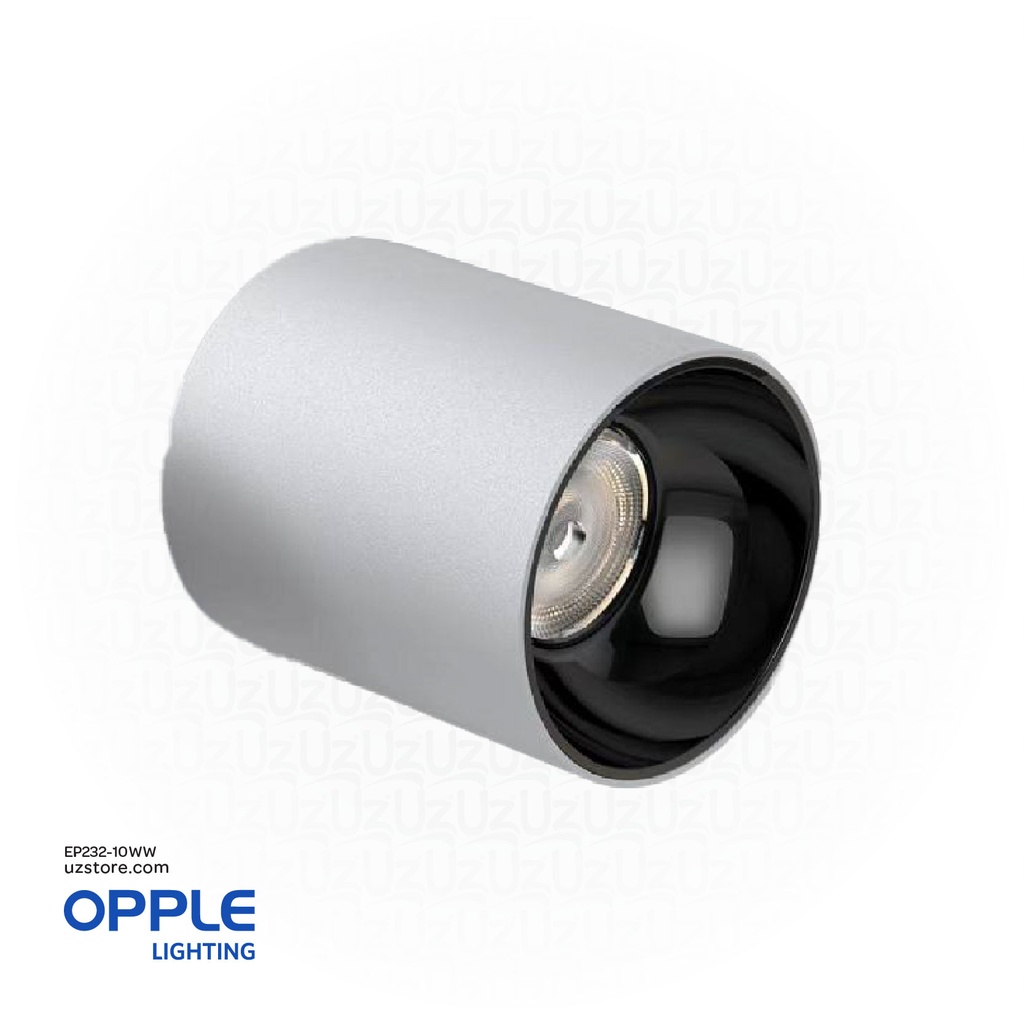 أوبل إضاءة ليد سقفية باللون الأبيض، بقوة 10 واط بضوء لونية 3000 كلفن ضوء أبيض 
 SM , IP65 OPPLE