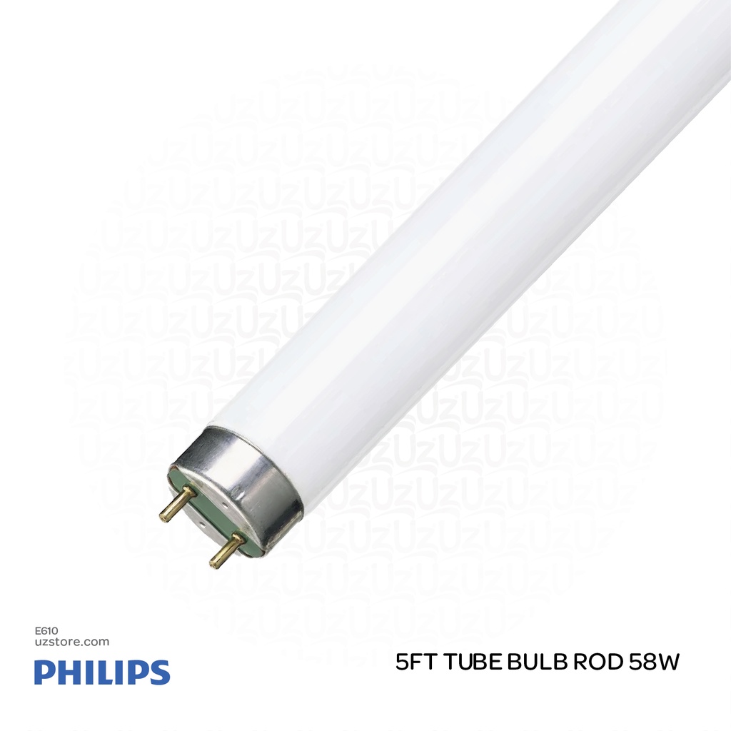 [E610] PHILIPS 5Ft Tube Bulb ROD 58W 