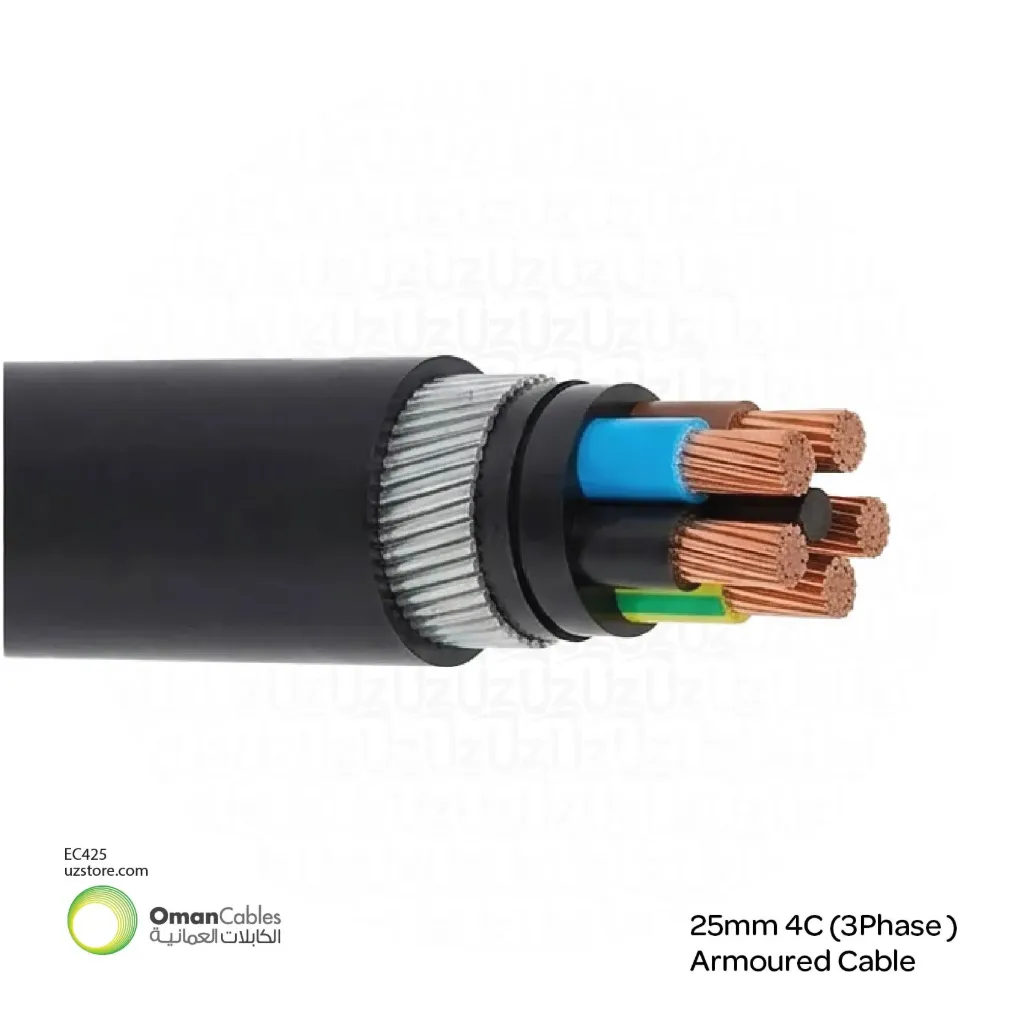 25mm 4C (3Phase )Armoured Cable