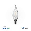 أوبل إضاءة ليد إنارة 5.5 واط، 3000 كلفن لون ضوء أبيض دافئ
OPPLE E14