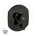 KLUDI RAK Passion Concealed Single Lever Bath and Shower Mixer Trim Set, 
Matt Black RAK13075.BK2