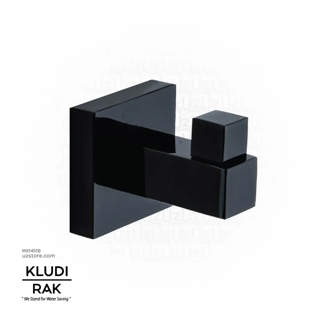 [MX1451B] KLUDI RAK Harmony Robe Hook Matt Black RAK24005.BK2