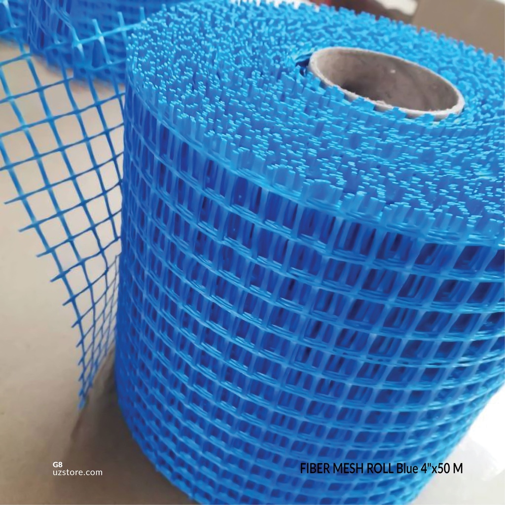 FIBER MESH ROLL Blue 4"x50 M