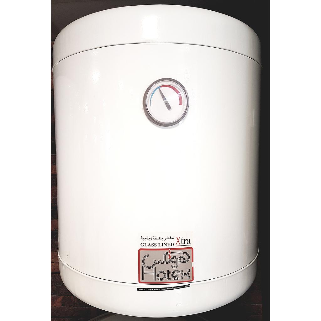 سخان مياة هوتكس (عُمان ) مغطى بطبقة زجاجية اكستر50لتر عمودي  : 1.5KW 450 ,D ,H550