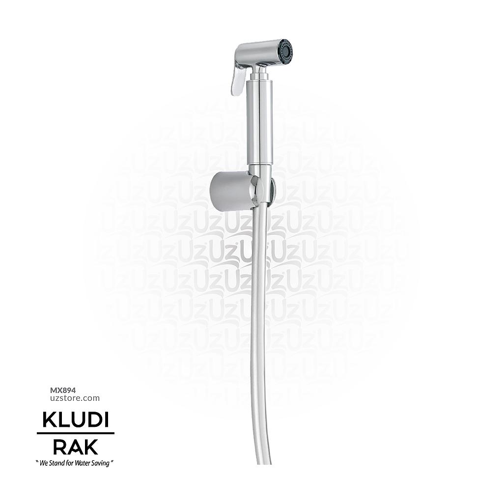 KLUDI RAK Brass Shattaf with Supreme Hose and Wall Bracket, 
Chrome RAK32002