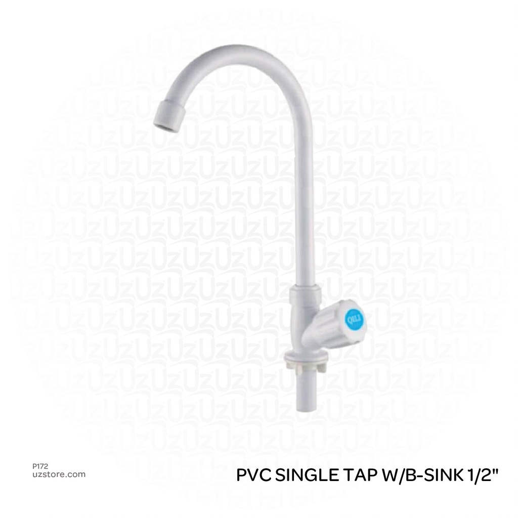 PVC SINGLE TAP W/B-SINK 1/2"