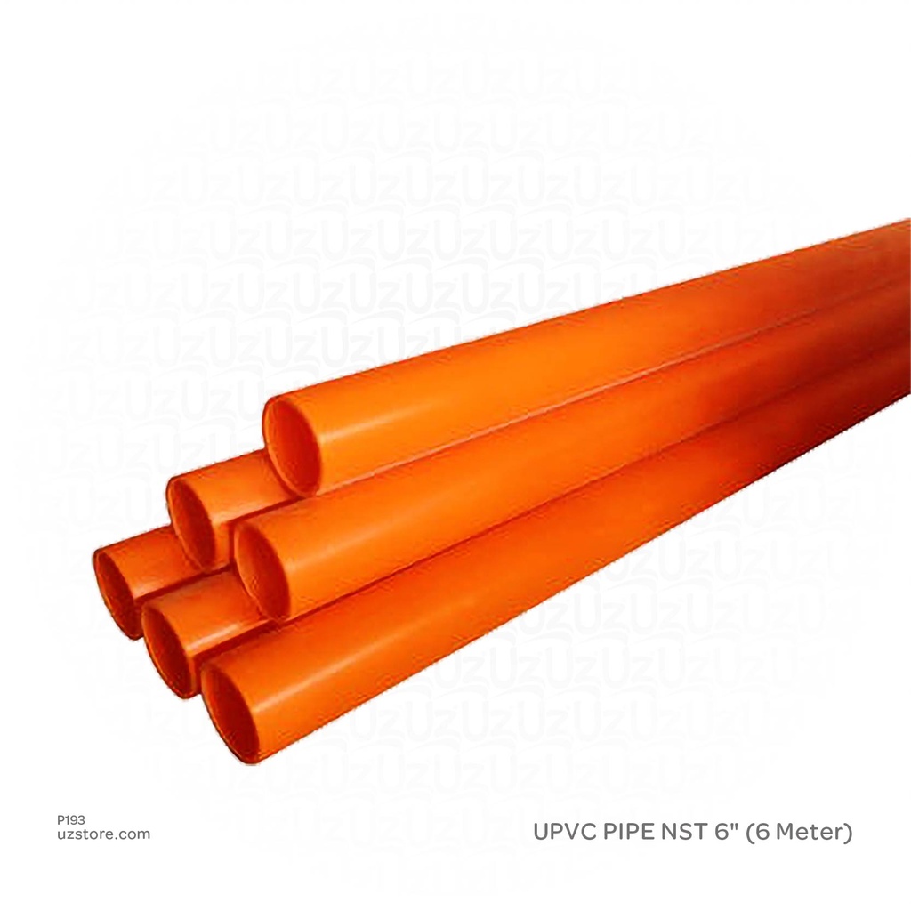 UPVC PIPE NST 6"  (6 Meter)