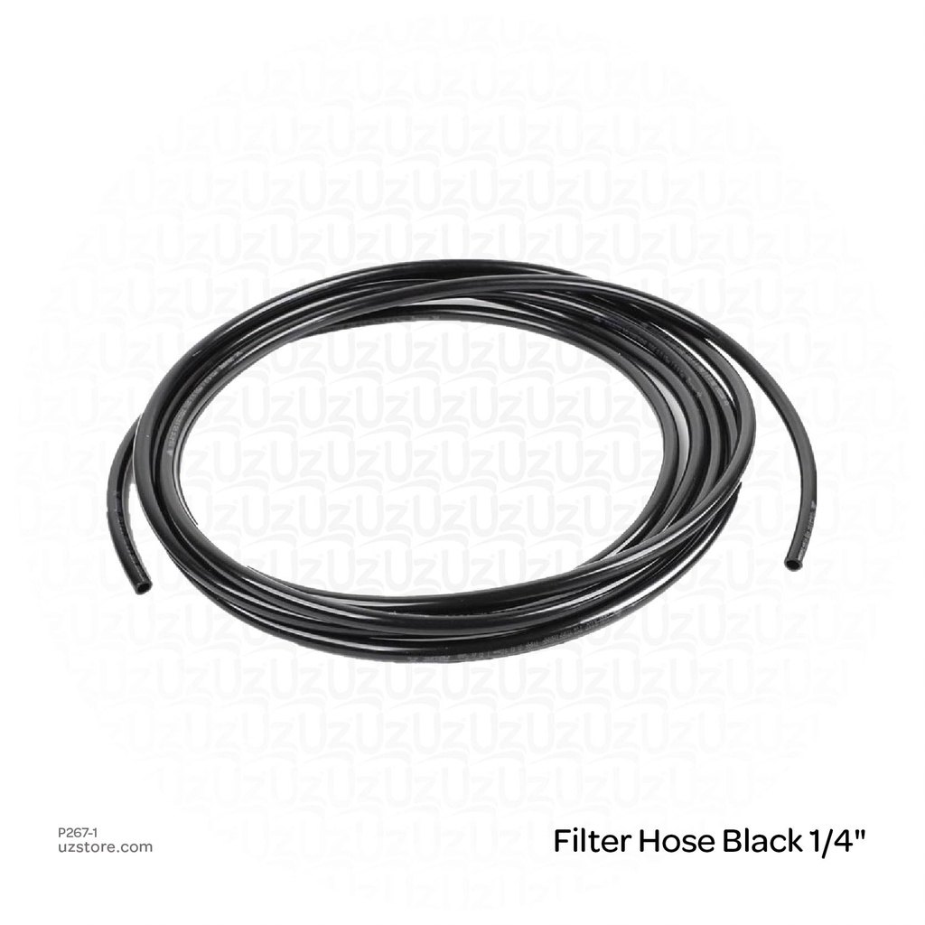 Filter Hose Black 1/4"