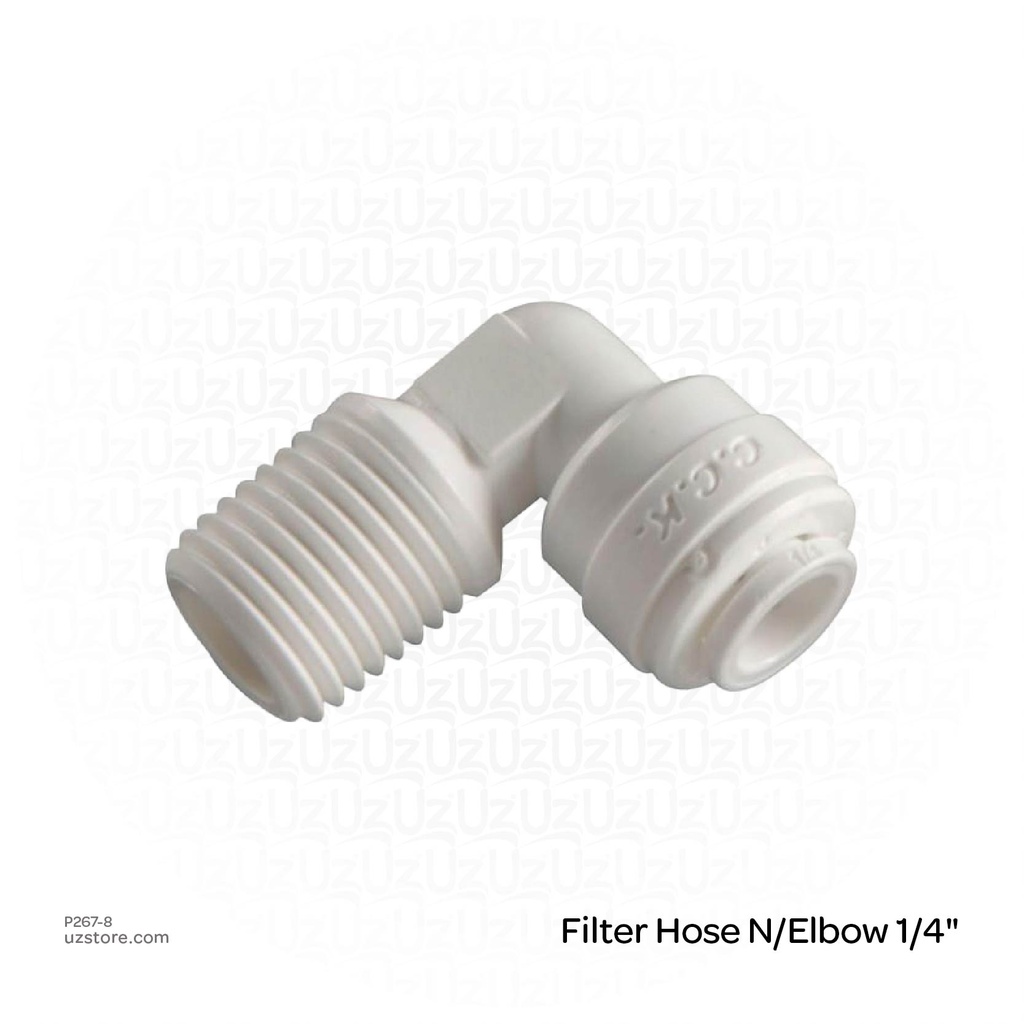 Filter Hose N/Elbow 1/4"