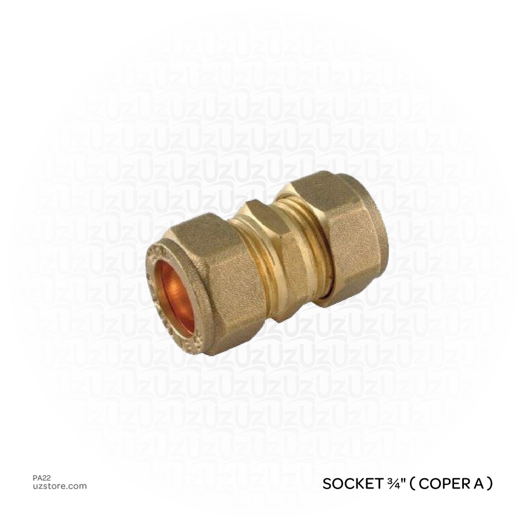 Compression Socket ¾" ( coper A ) 22mm