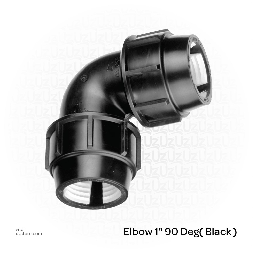 Elbow 1" 90 Deg( Black )