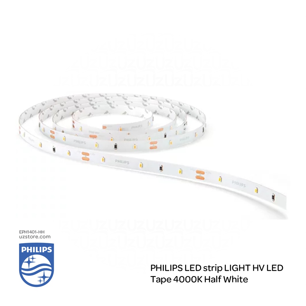 فيليبس إضاءة ليد شريطي، 4000 كلفن،ضوء الأبيض البارد/الأبيض المصفر الطبيعي
PHILIPS HV LED Tape