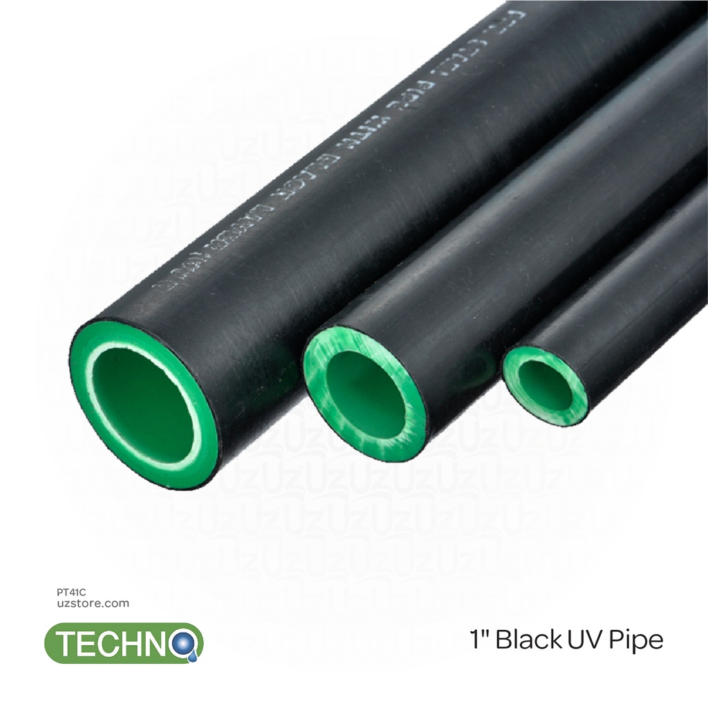 1" ( Techno )Black UV Pipe