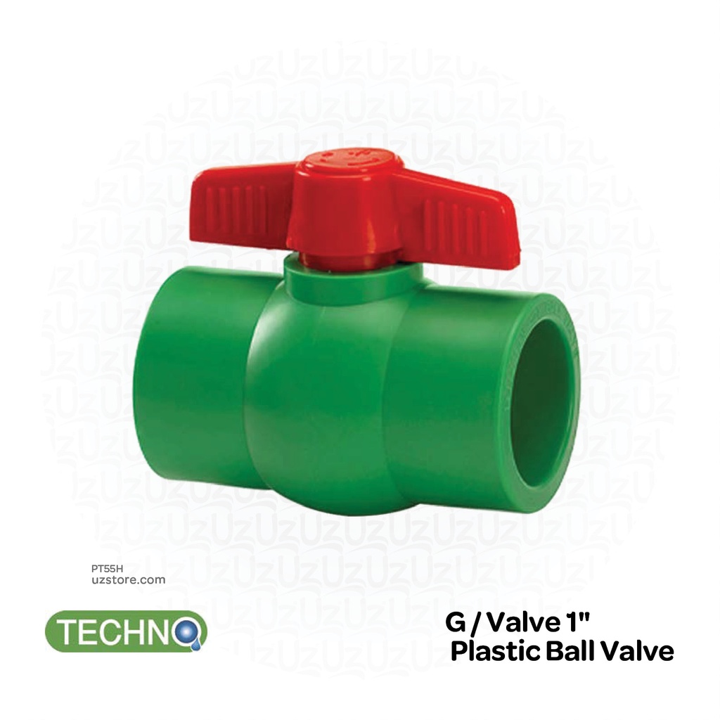 1" Plastic Ball Valve ( Techno )
