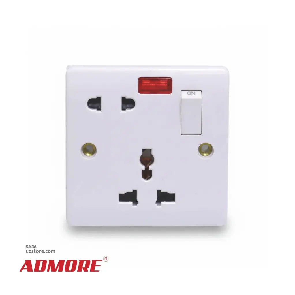 Switch soket 13A 3*3 Admore