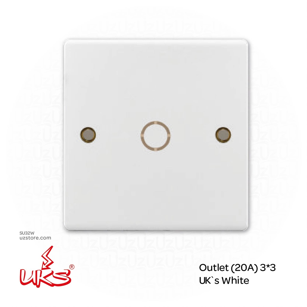 Outlet (20A) 3*3 UK`s White