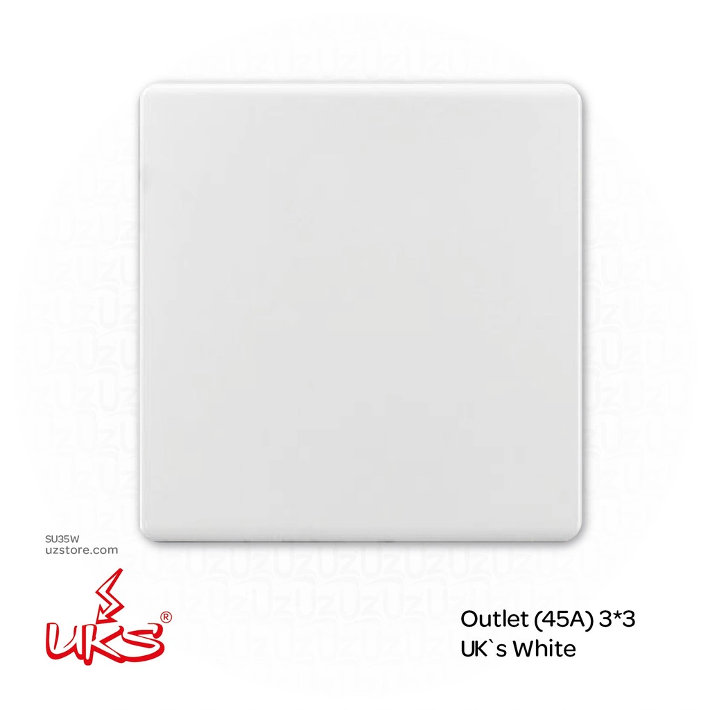 Outlet (45A) 3*3 UK`s White