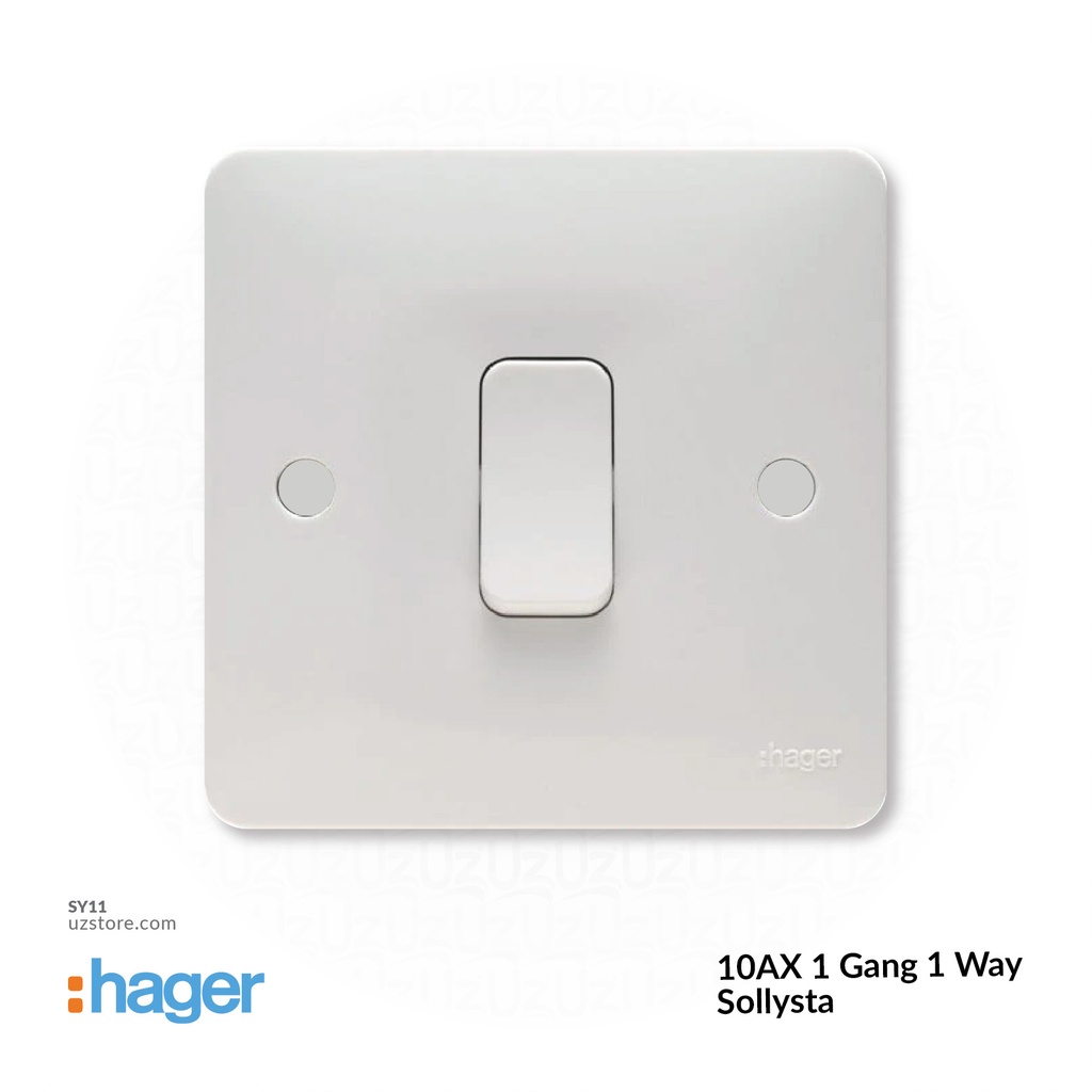 [SY11] 1 gang switch 3*3 1way Hager(Sollyster)