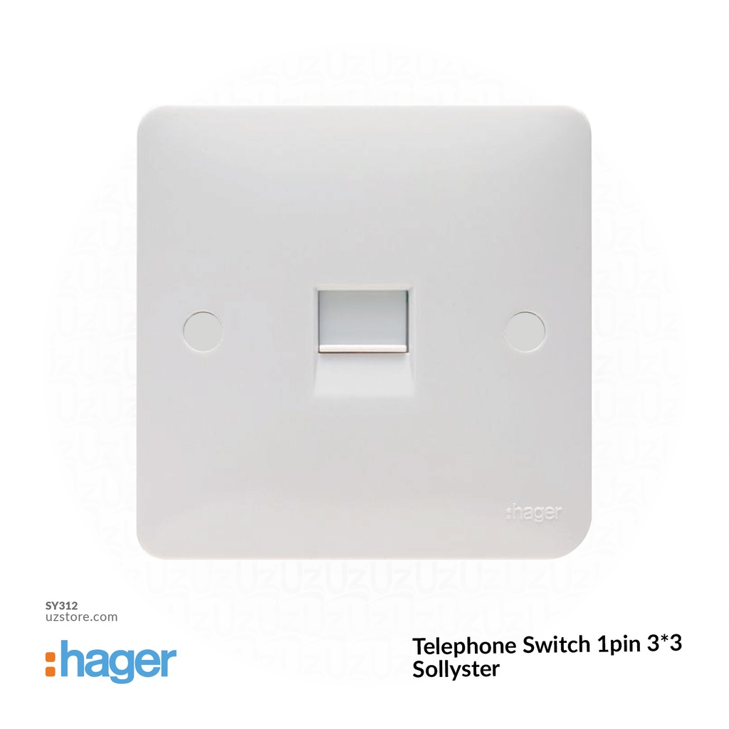 Telephone Switch 1pin 3*3 Hager(Sollyster)