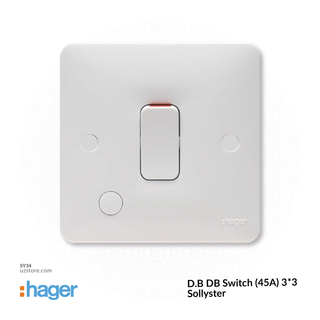 D.B DB Switch (45A) 3*3 Hager(Sollyster)