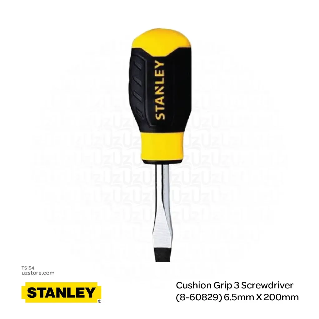 Stanley® Cushion Grip 3 Screwdriver (60829-8) 6.5mm X 200mm STHT65194-8